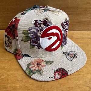 MITCHELL & NESS NBA ATLANTA HAWKS COZY COTTAGE FLORAL SNAPBACK HAT NEW